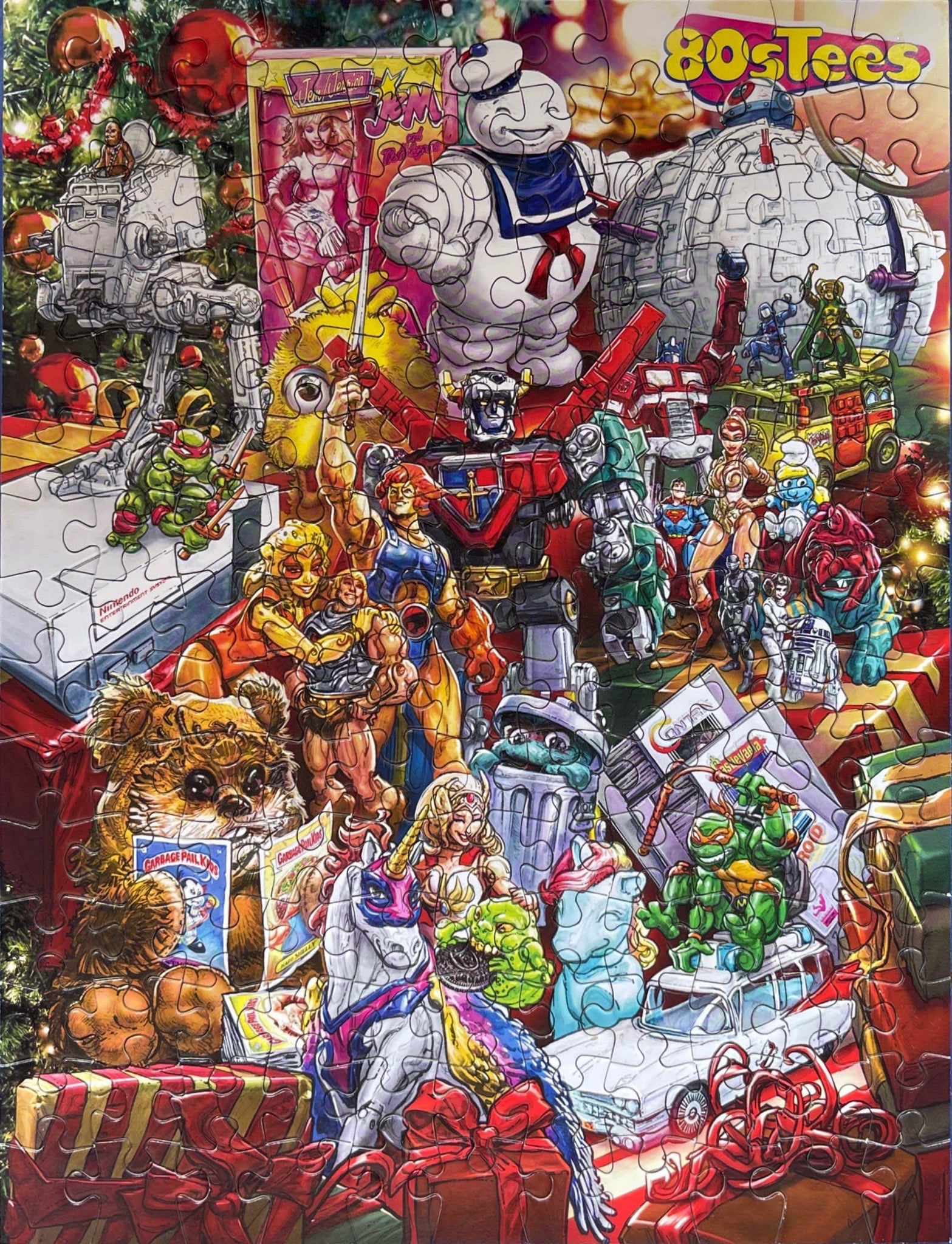 Classic christmas toys puzzle