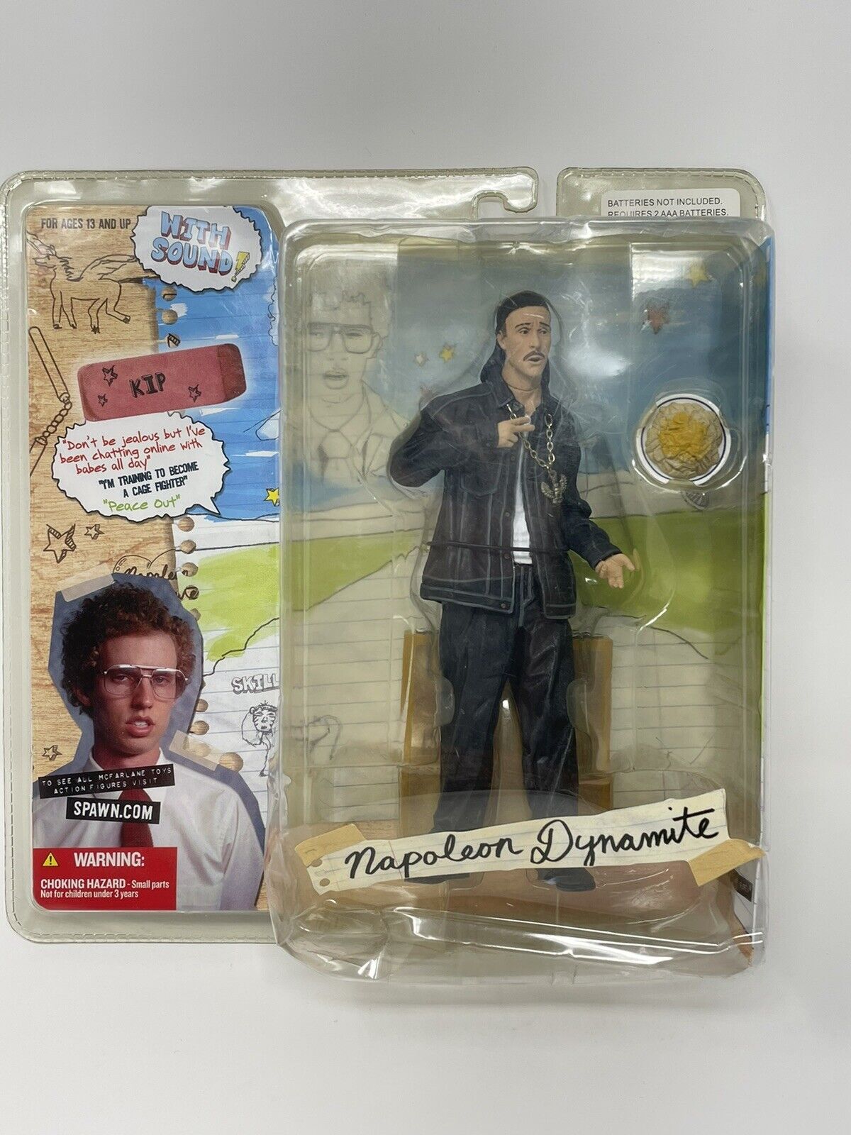 Mcfarlane toys napoleon dynamite figure kip in black outfit