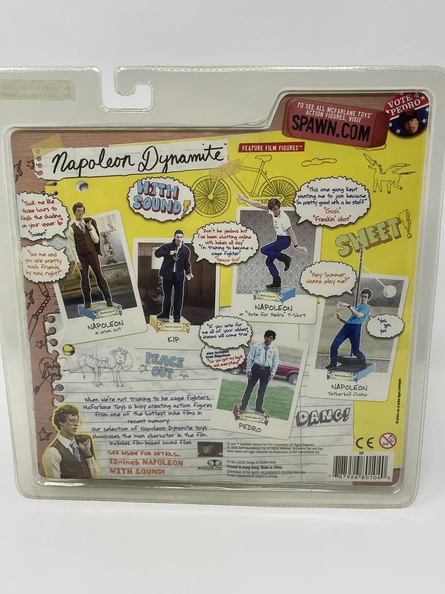 Mcfarlane toys napoleon dynamite figure kip in black outfit