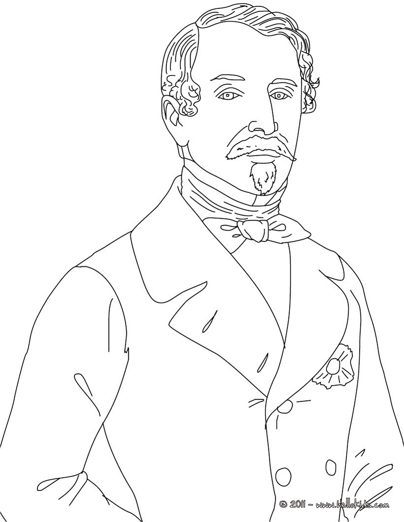 President loius napoleon bonaparte coloring pages