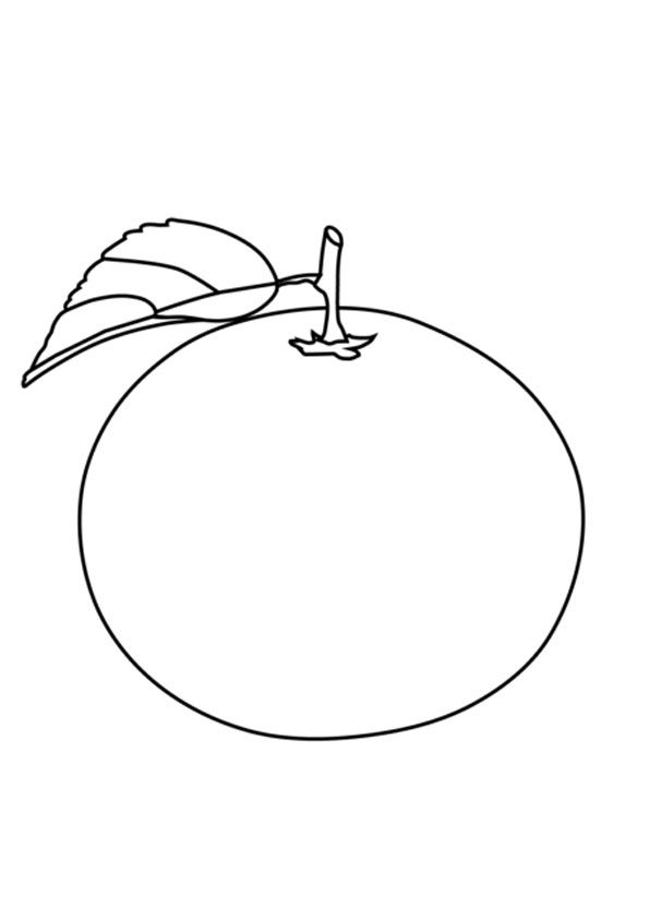 Orange coloring page for kids fruit coloring pages coloring pages fruit picture
