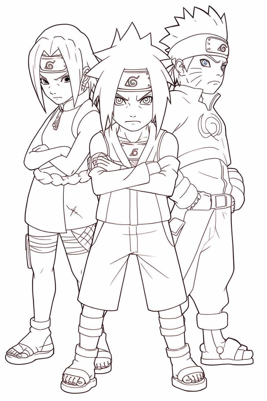 Naruto coloring pages