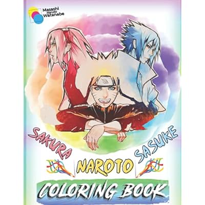 Sakura sasuke naroto coloring book ninja anime