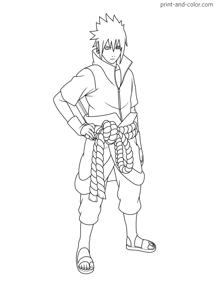 Naruto coloring pages print and color