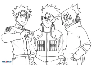 Free printable naruto coloring pages for kids