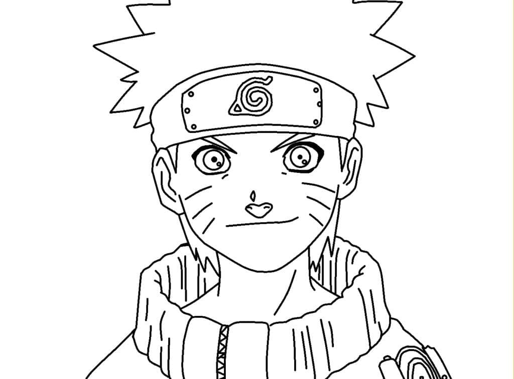 Little narutos attack coloring page
