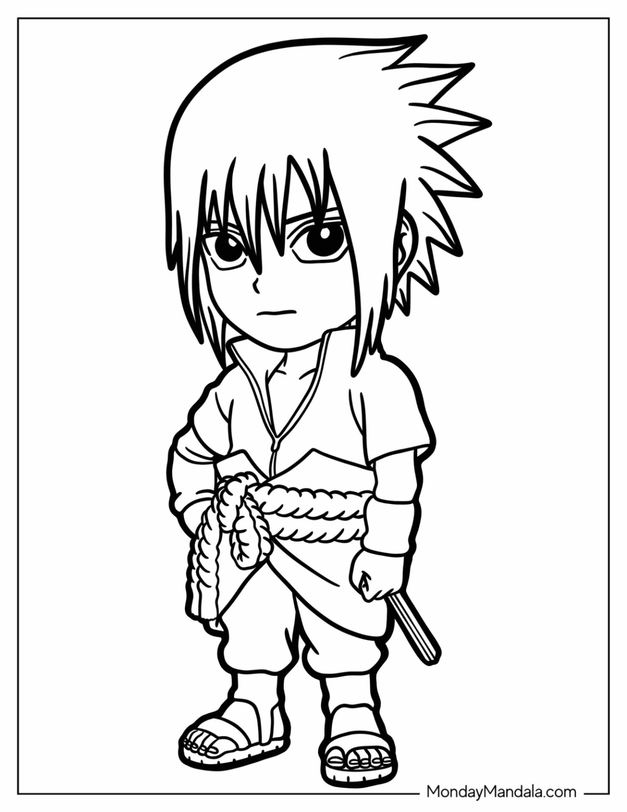 Naruto coloring pages free pdf printables