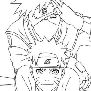 Naruto and sasuke coloring pages printable for free download