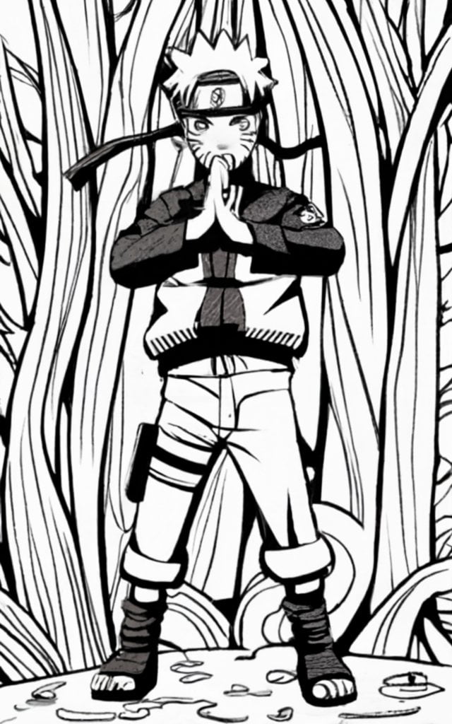 Free naruto coloring pages