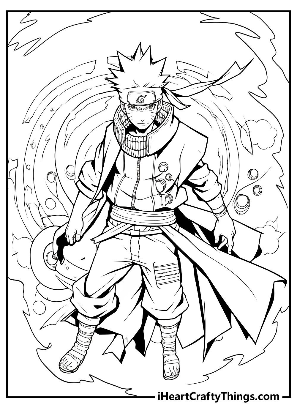 Printable naruto coloring pages updated