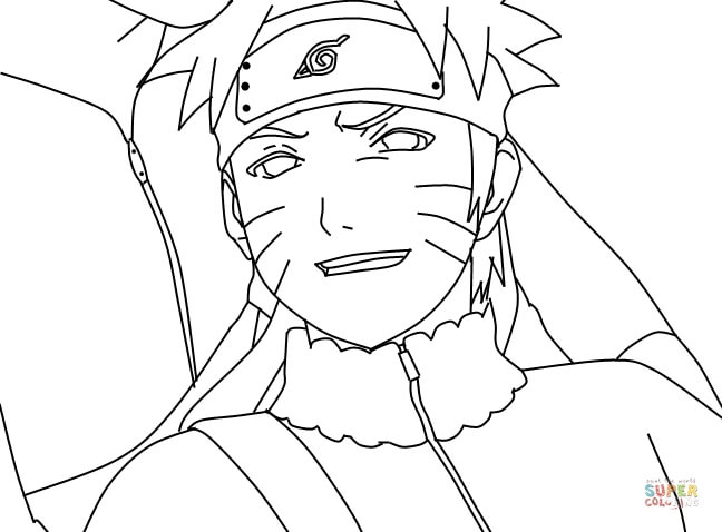 Naruto coloring page free printable coloring pages