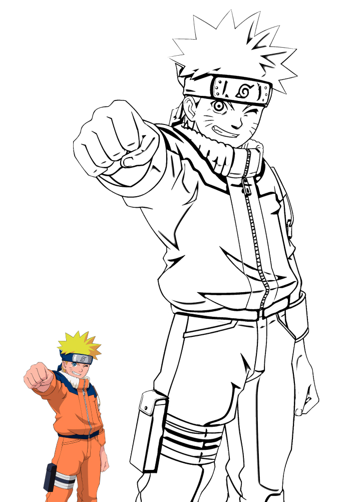 Naruto character coloring pages the largest collection is pieces print or download for free