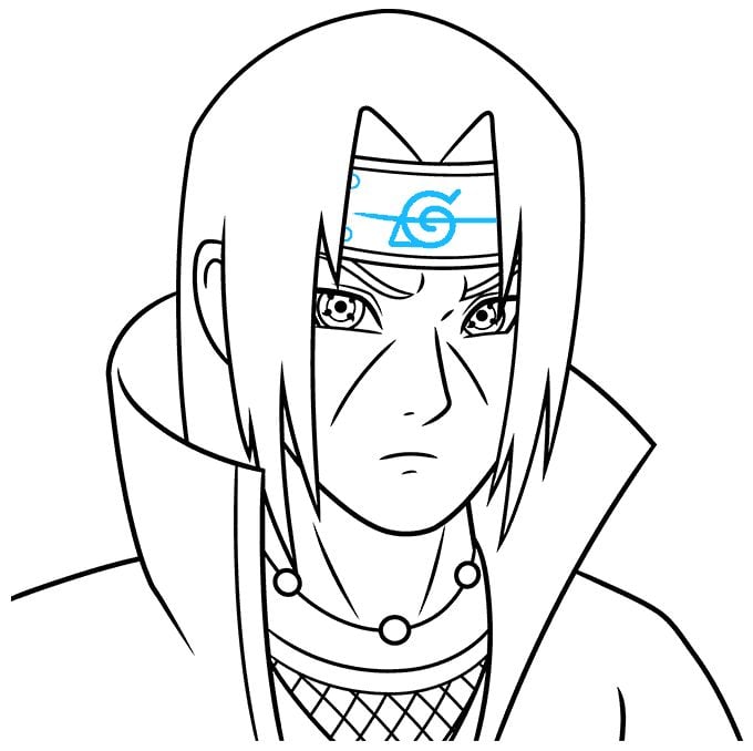 Itachi de naruto para colorear descargar e imprimir