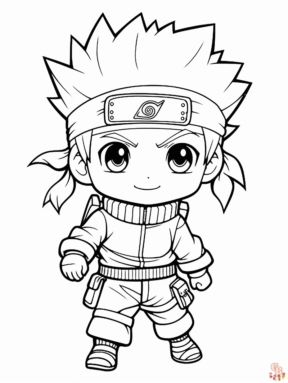 Free naruto coloring pages for kids and adults