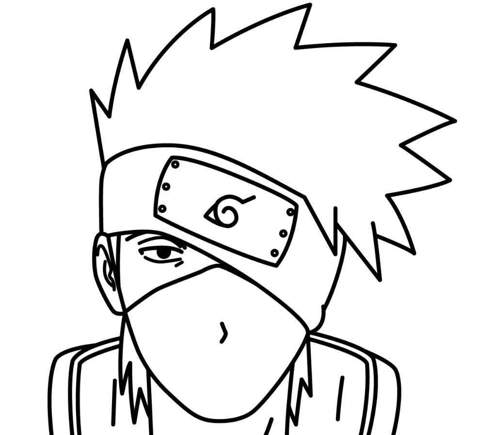 Coloring pages kakashi