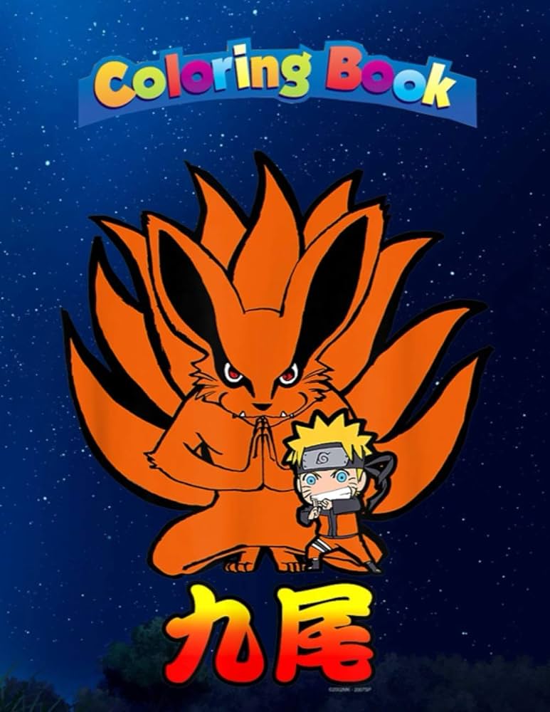 Coloring book naruto shippuden naruto kurama nine tails chibi coloring book pages to color berggren agnes books