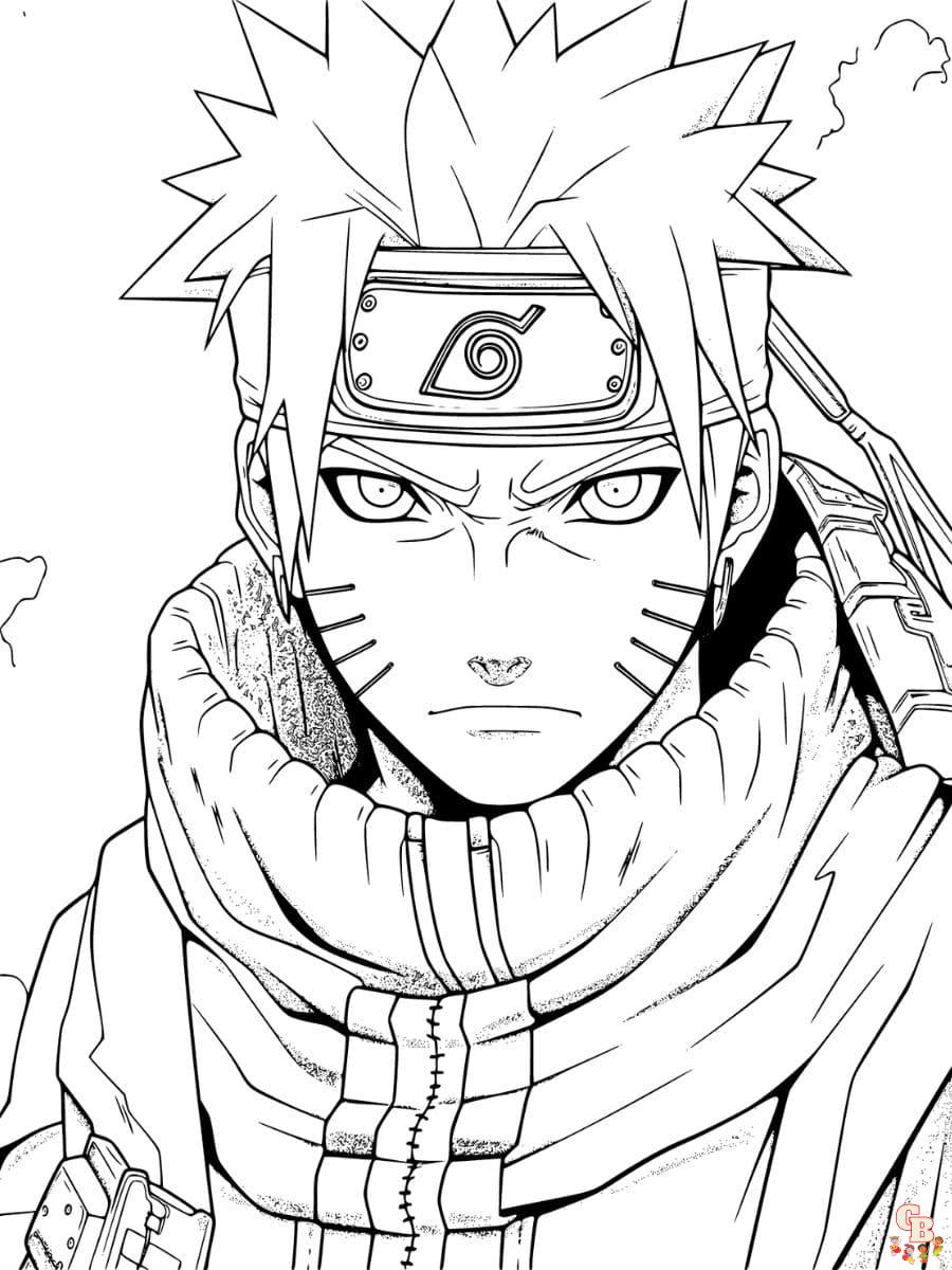 Free naruto coloring pages for kids and adults