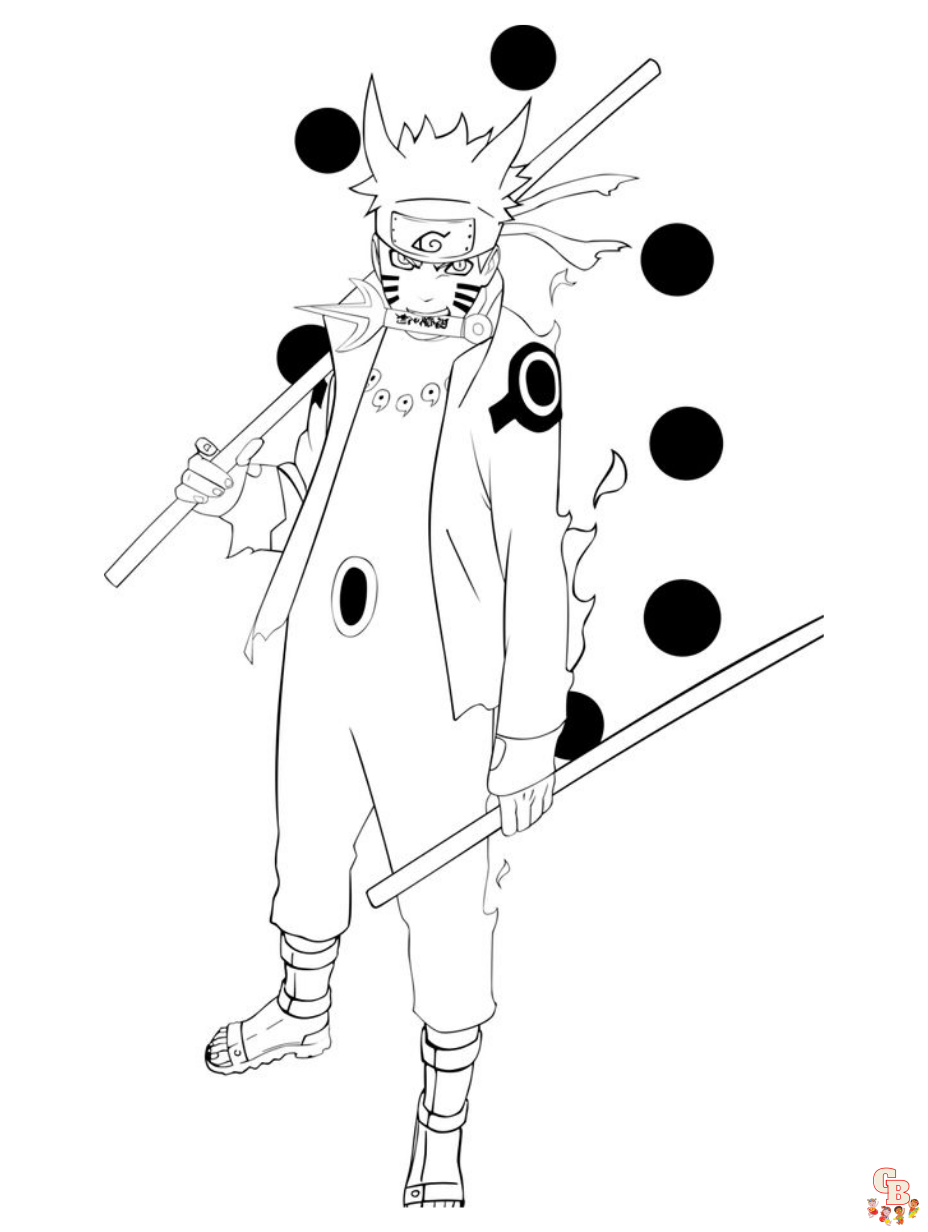 Free naruto coloring pages for kids and adults