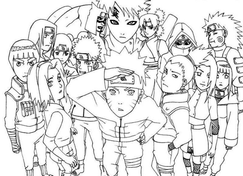 Have fun with these naruto coloring pages pdf ideas