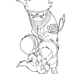 Naruto coloring page printable for free download