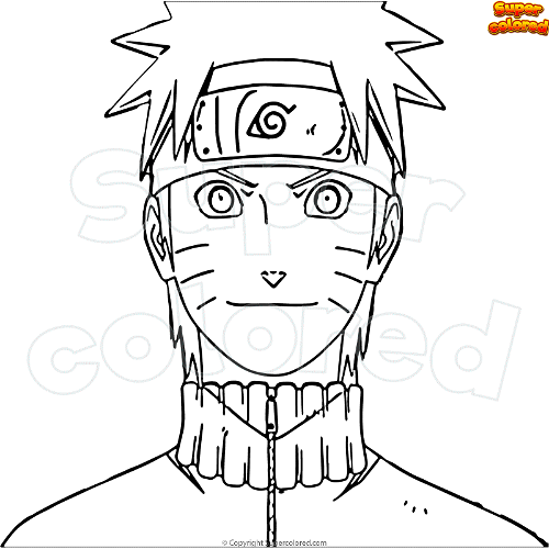 Coloring page naruto uzumaki part