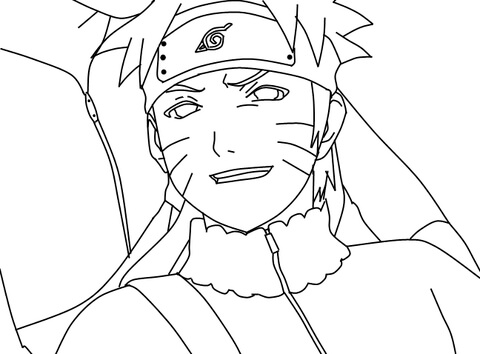 Naruto coloring page free printable coloring pages