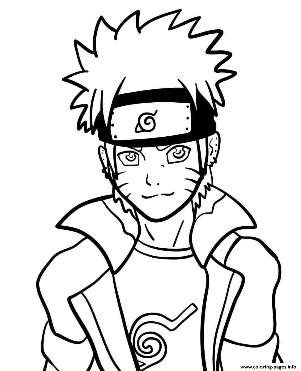 Naruto coloring page printable