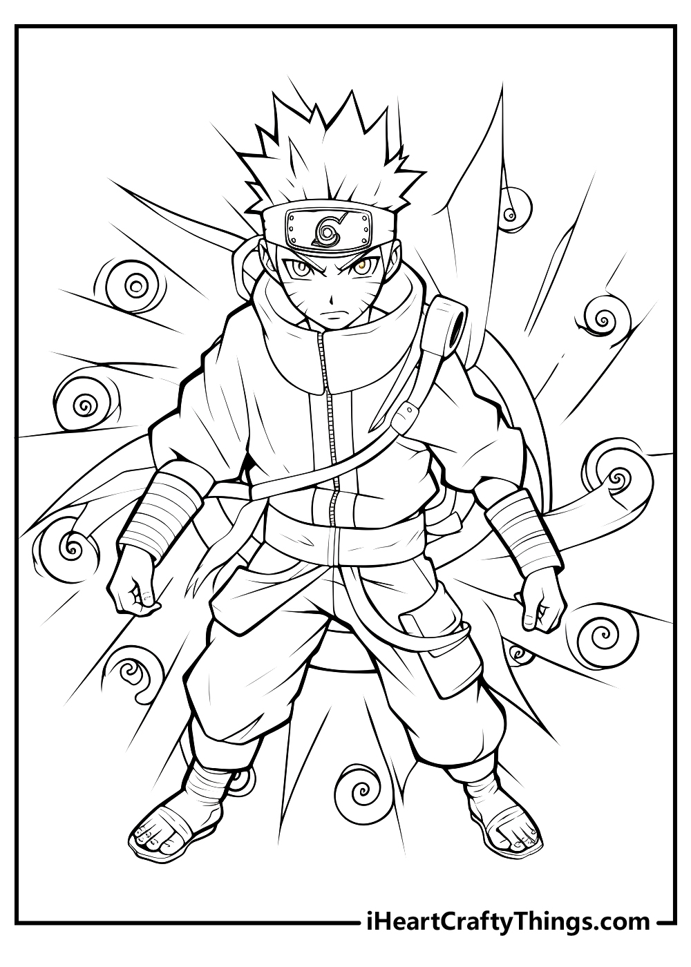 Printable naruto coloring pages updated