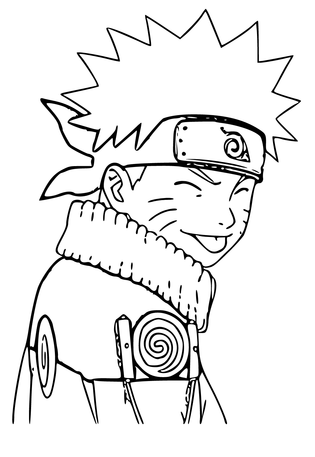 Free printable naruto fun coloring page sheet and picture for adults and kids girls and boys