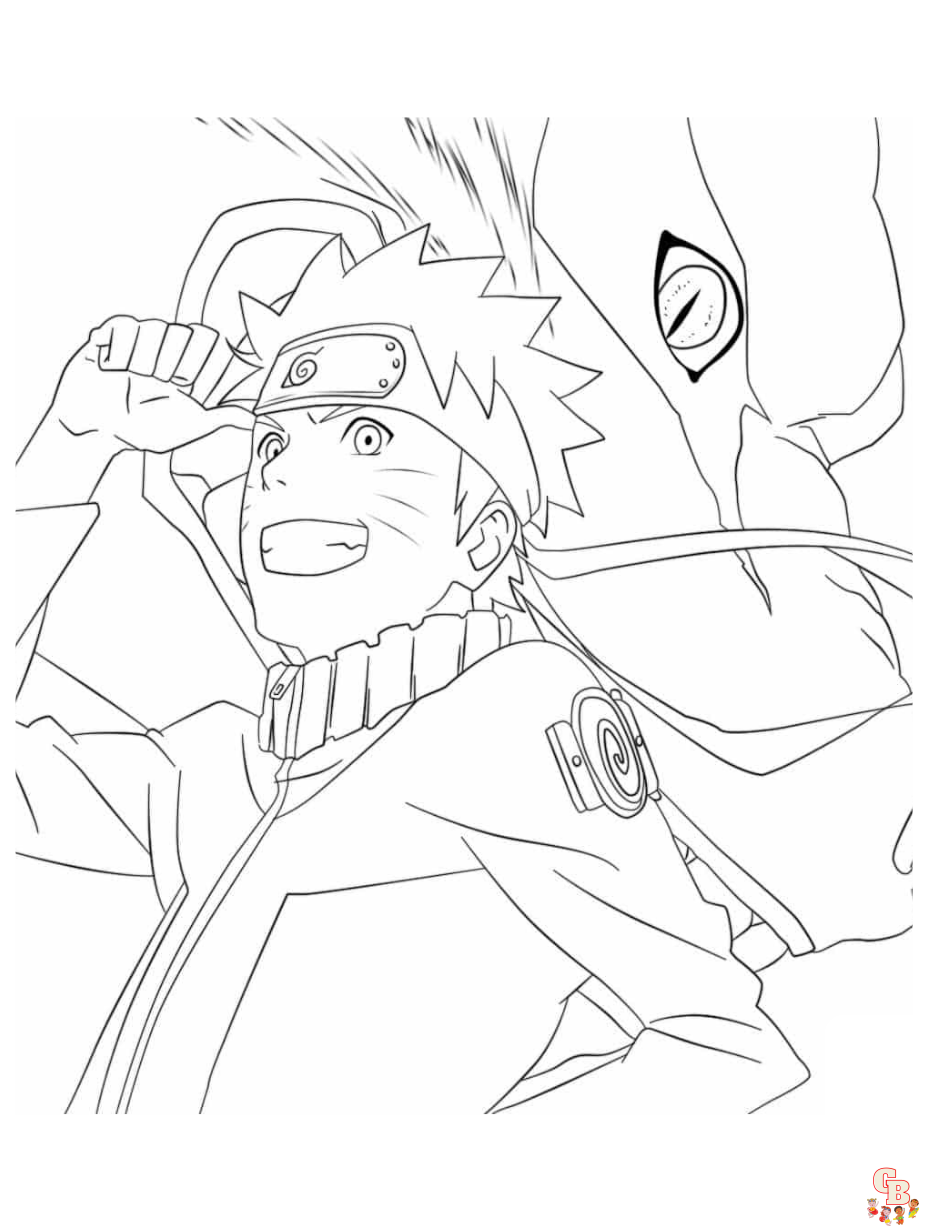 Free naruto coloring pages for kids and adults