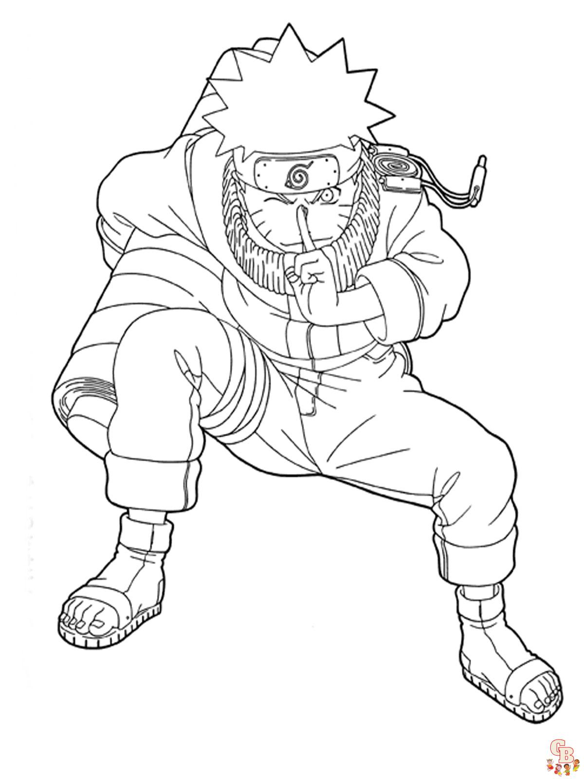 Free naruto coloring pages for kids and adults