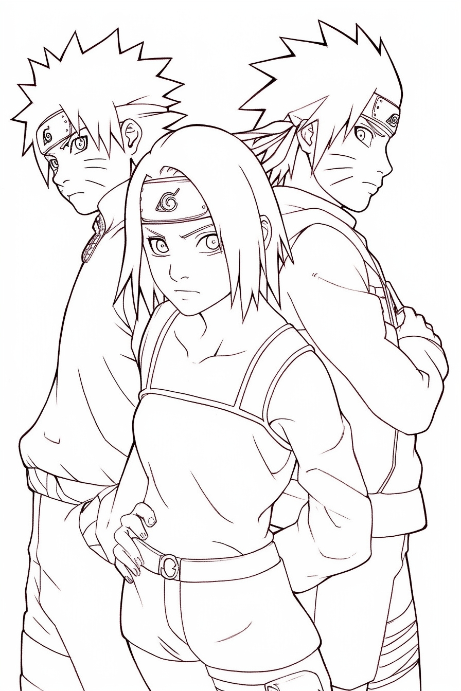 Naruto coloring pages