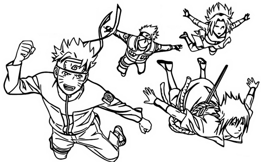 Coloring pages fortnite naruto