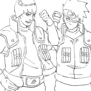 Naruto coloring page printable for free download