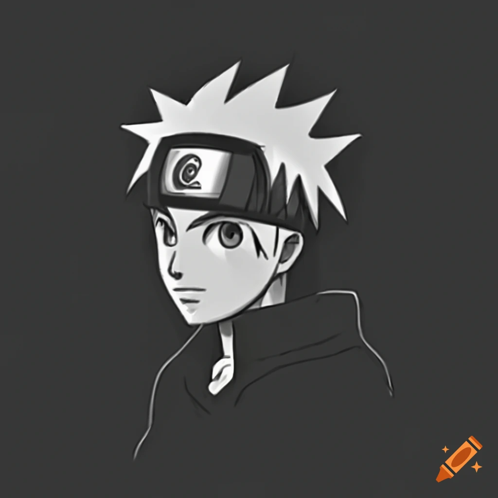 Pixel art of naruto character on