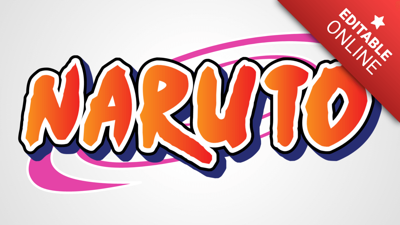 Naruto logo text effect generator