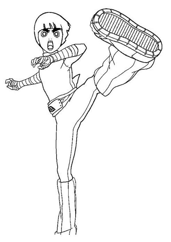 Top naruto coloring pages for your little ones coloring pages naruto sketch rock lee