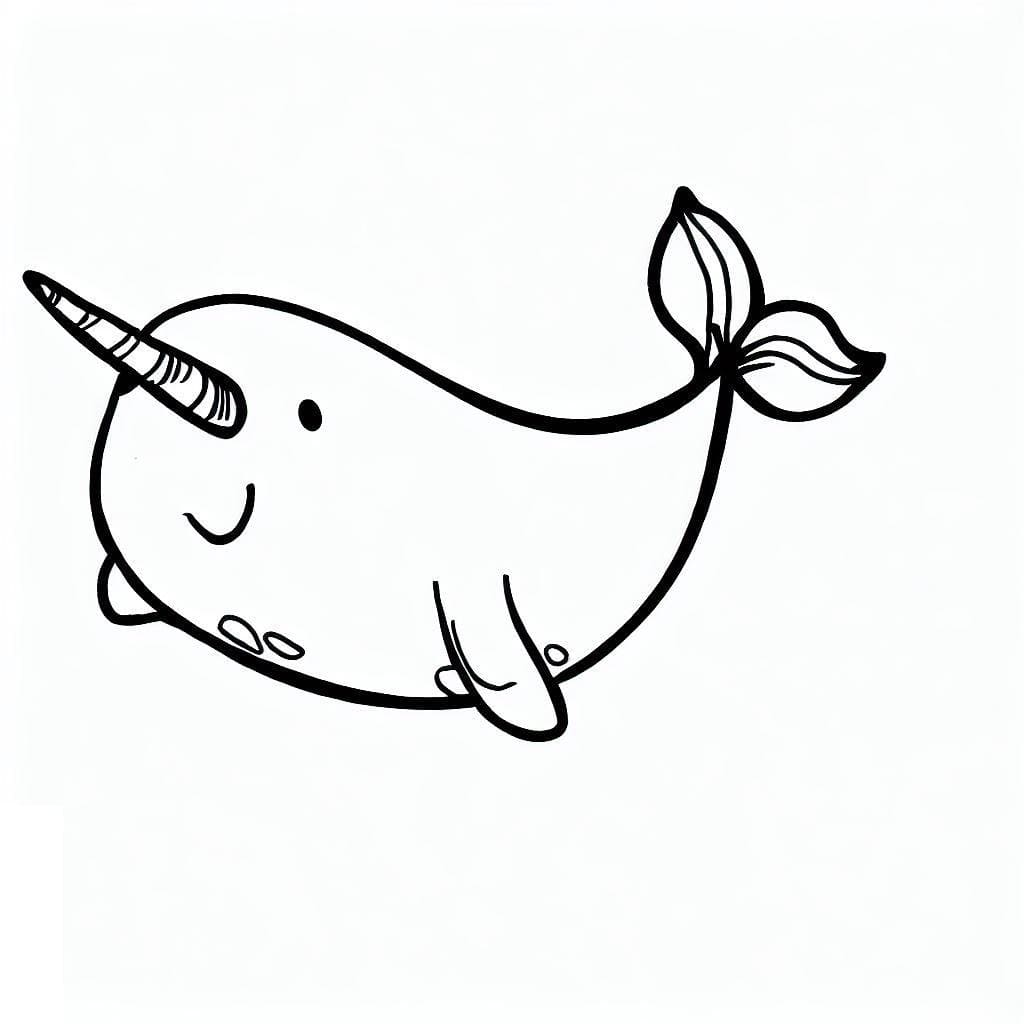 Narwhal coloring pages