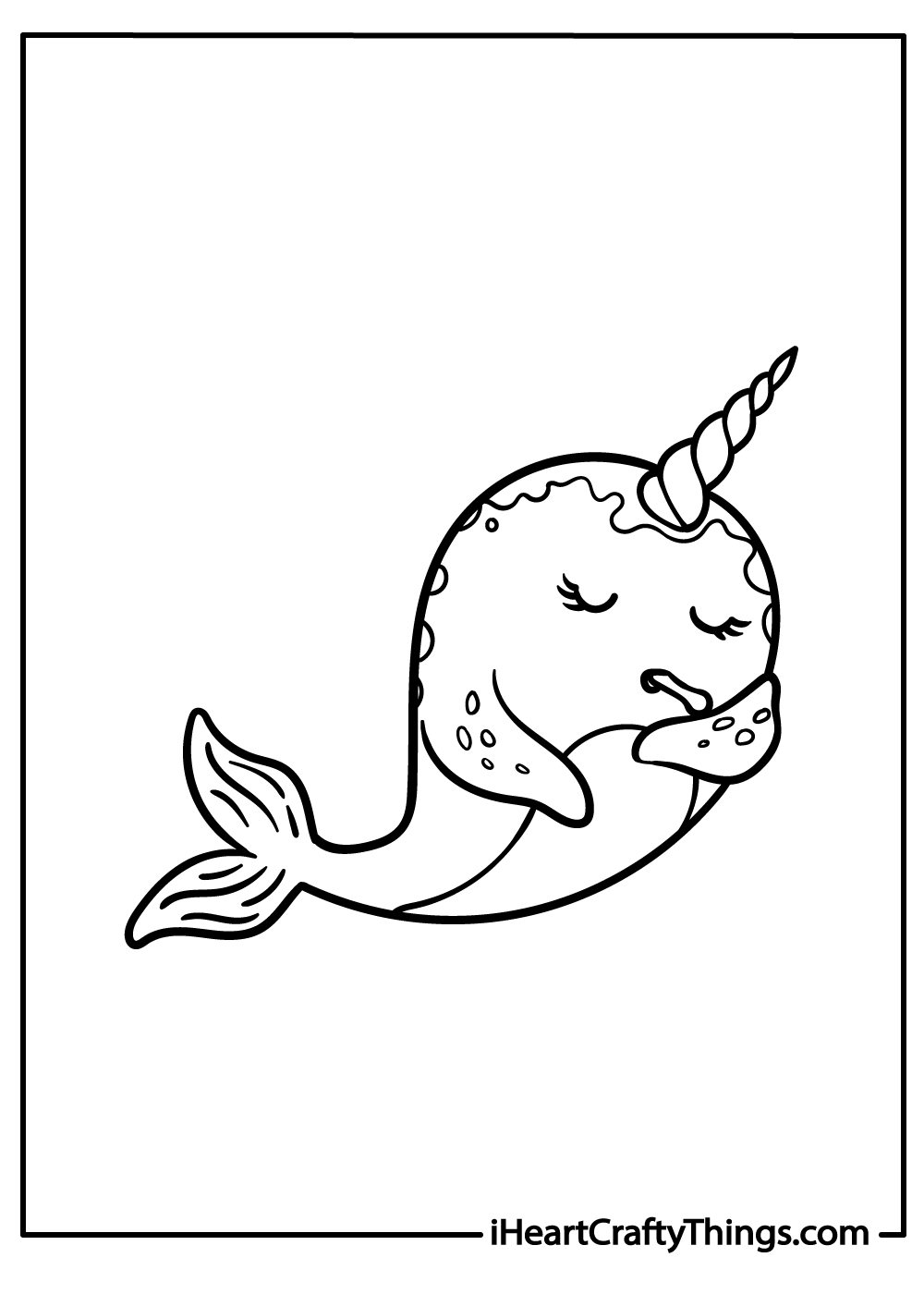 Narwhal coloring pages free printables