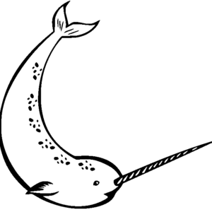 Narwhal coloring pages printable for free download