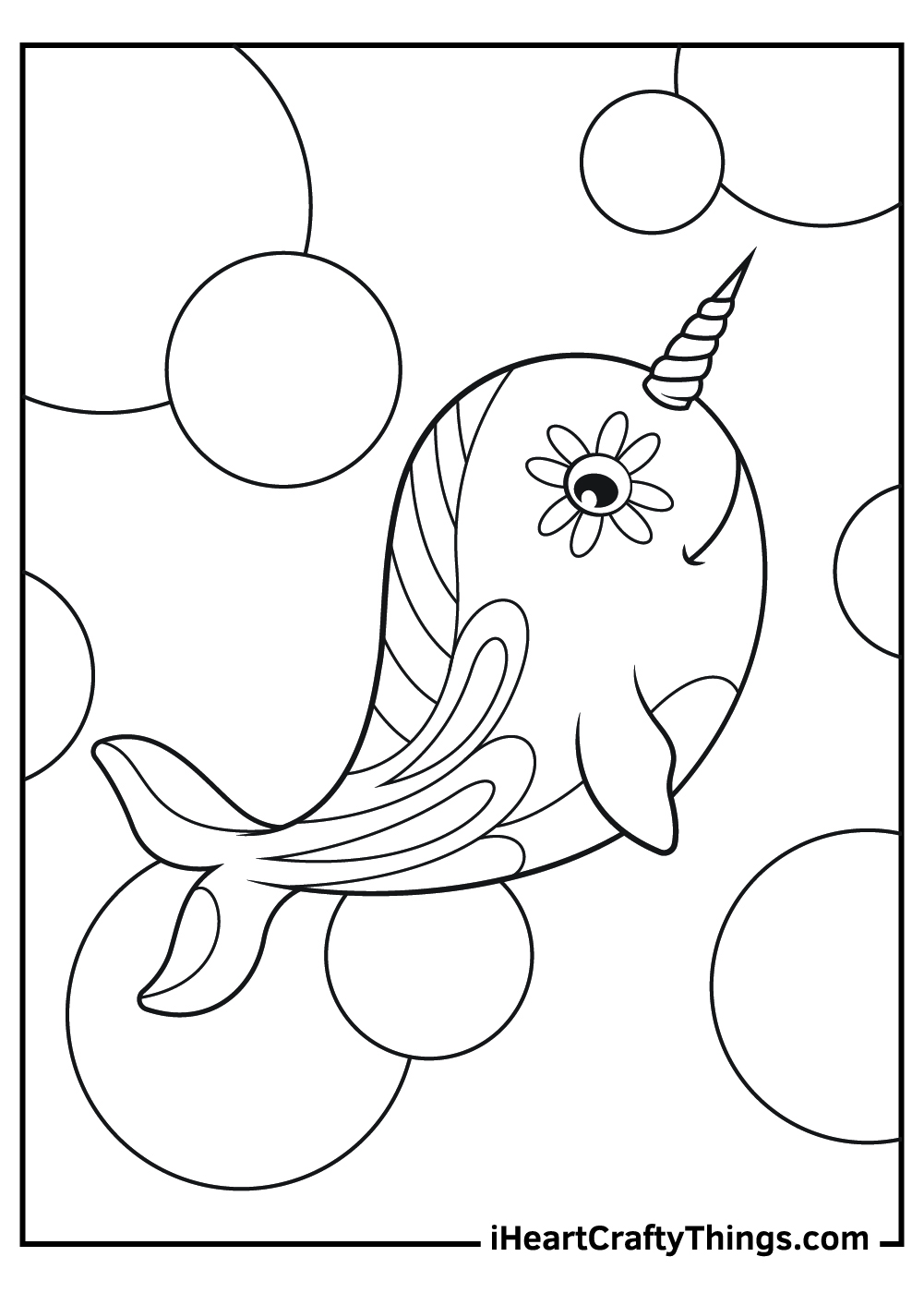 Narwhal coloring pages free printables