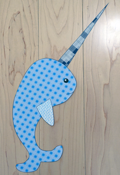 Narwhal paper craft