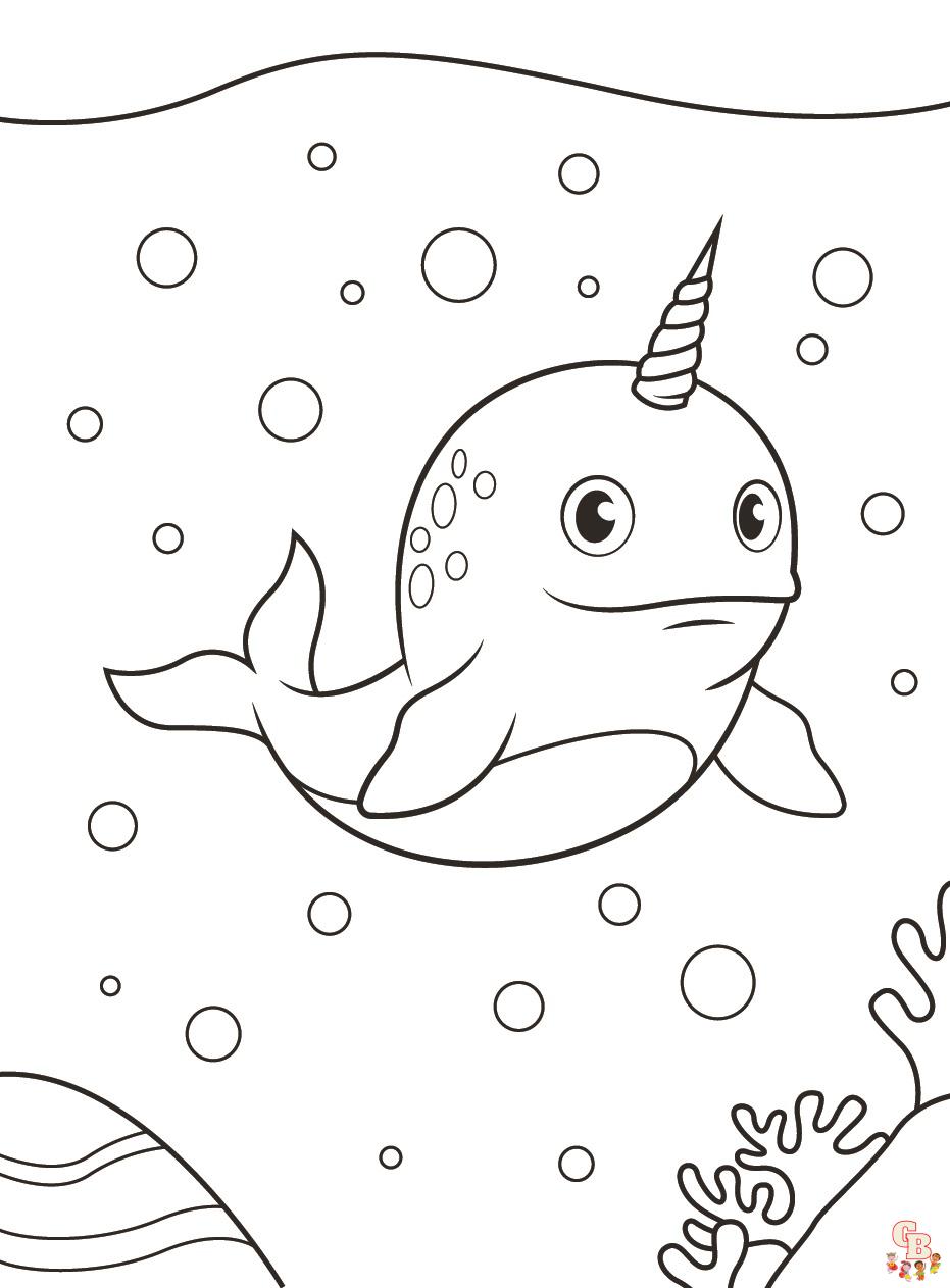 Discover the best narwhal coloring pages for kids