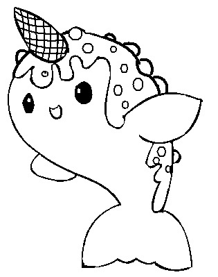 Narwhal coloring pages printable for free download