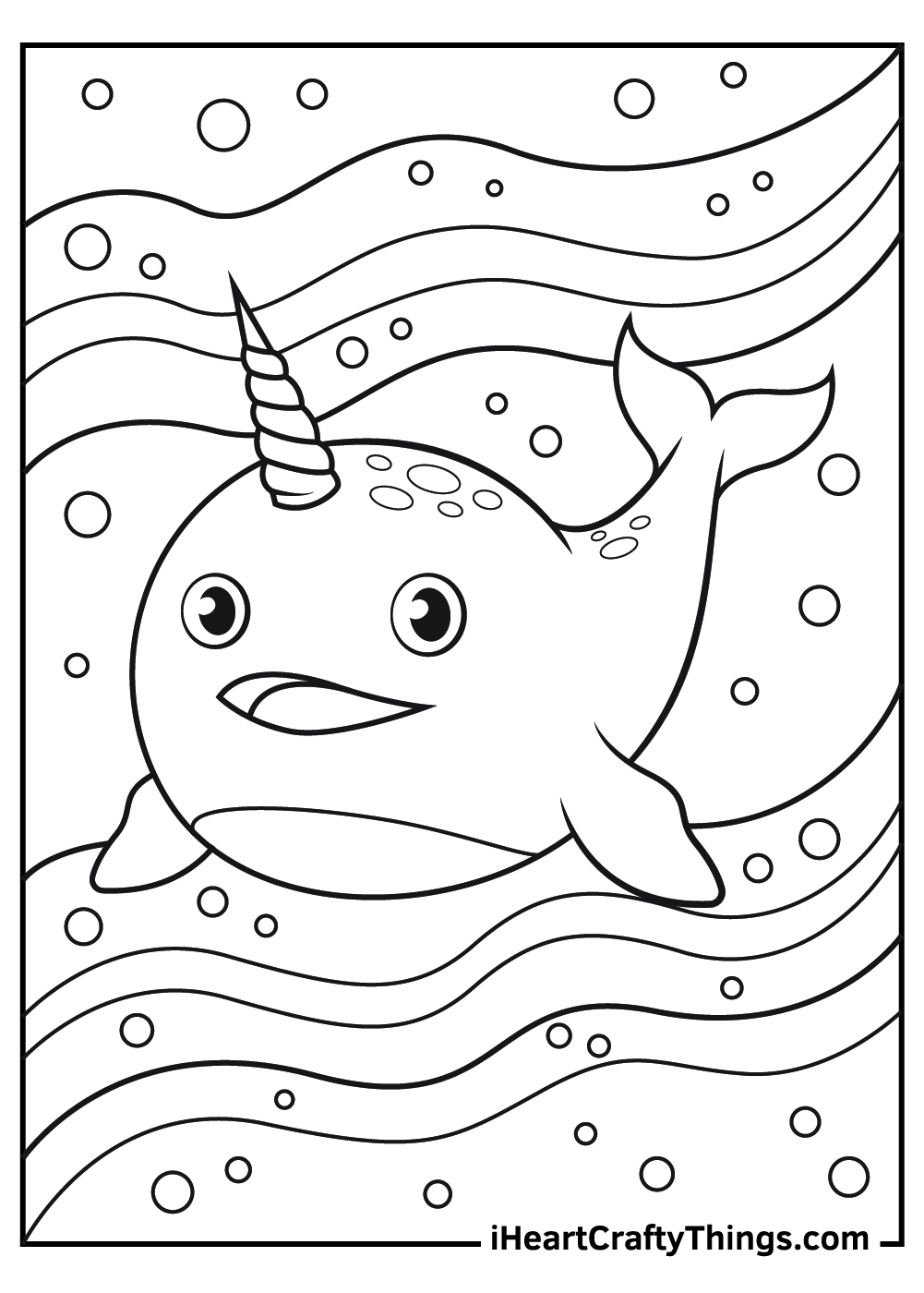 Narwhal coloring pages free printables