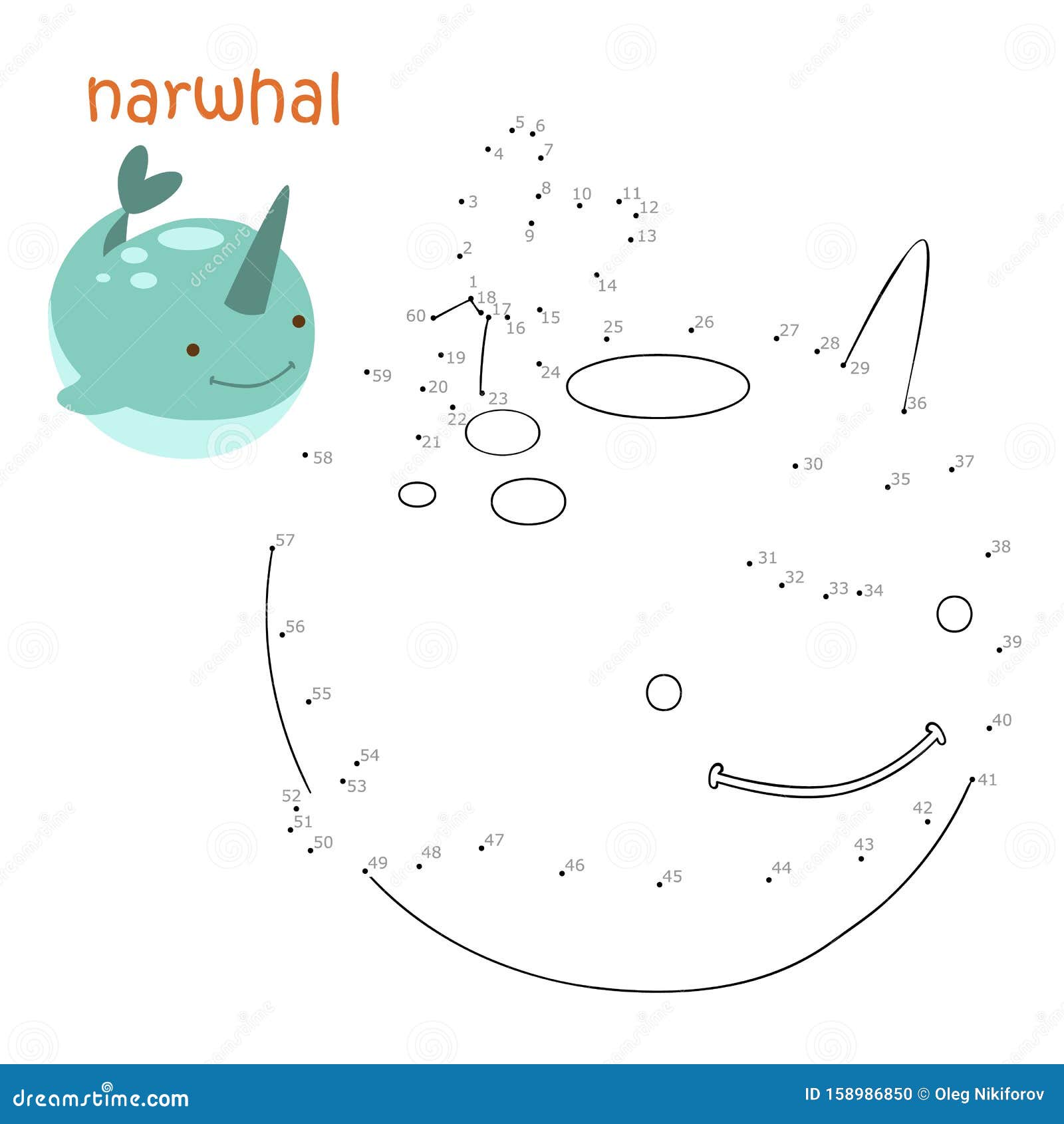 Narwhal coloring sheet stock illustrations â narwhal coloring sheet stock illustrations vectors clipart