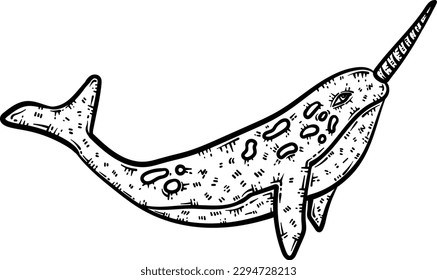 Narwhal coloring pages images stock photos d objects vectors