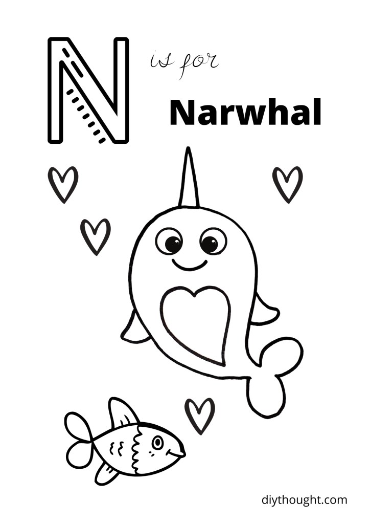 Narwhal color math worksheets