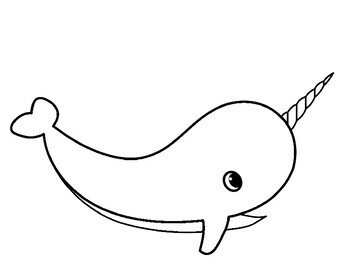 Narwhal templates narwhal coloring page narwhal bulletin board narwhal unique