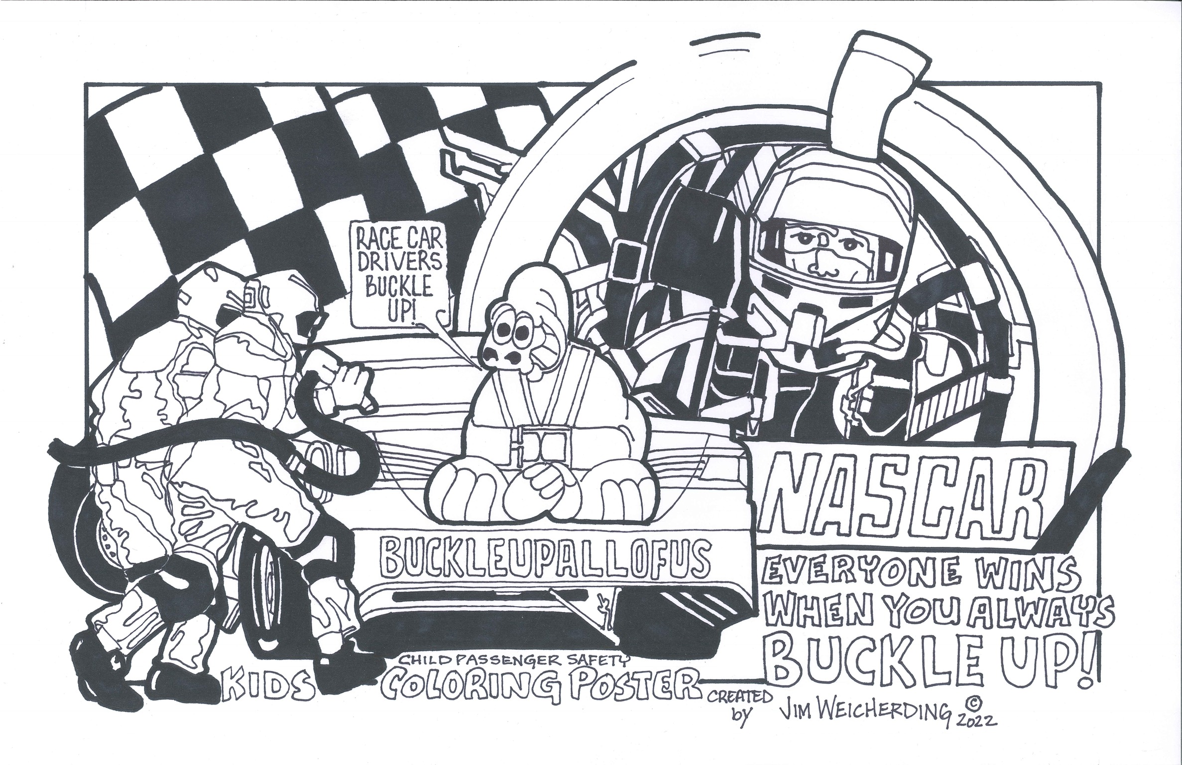 Sunday cartoons buckleupallofus welcomes nascar season